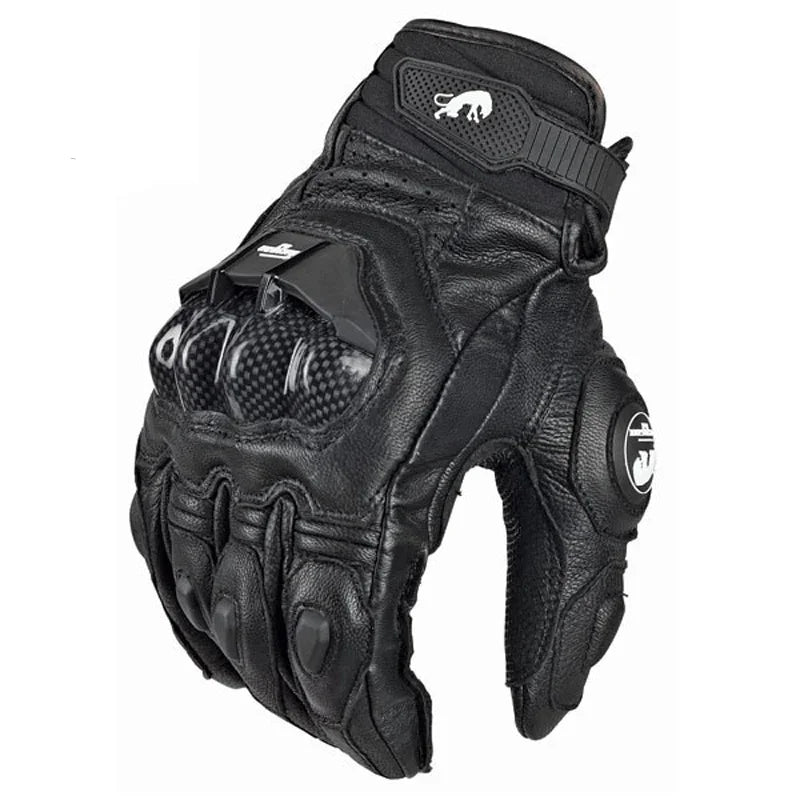 Motorcycle Riding Gloves with Reinforced Knuckle and Non-Slip Grip