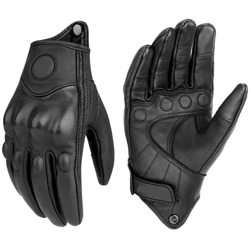 Motorcycle Riding Gloves with Reinforced Knuckle and Non-Slip Grip