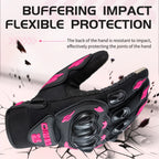 Women Motorcycle Gloves with Knuckle Protection Touchscreen Anti-Slip
