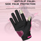 Women Motorcycle Gloves with Knuckle Protection Touchscreen Anti-Slip