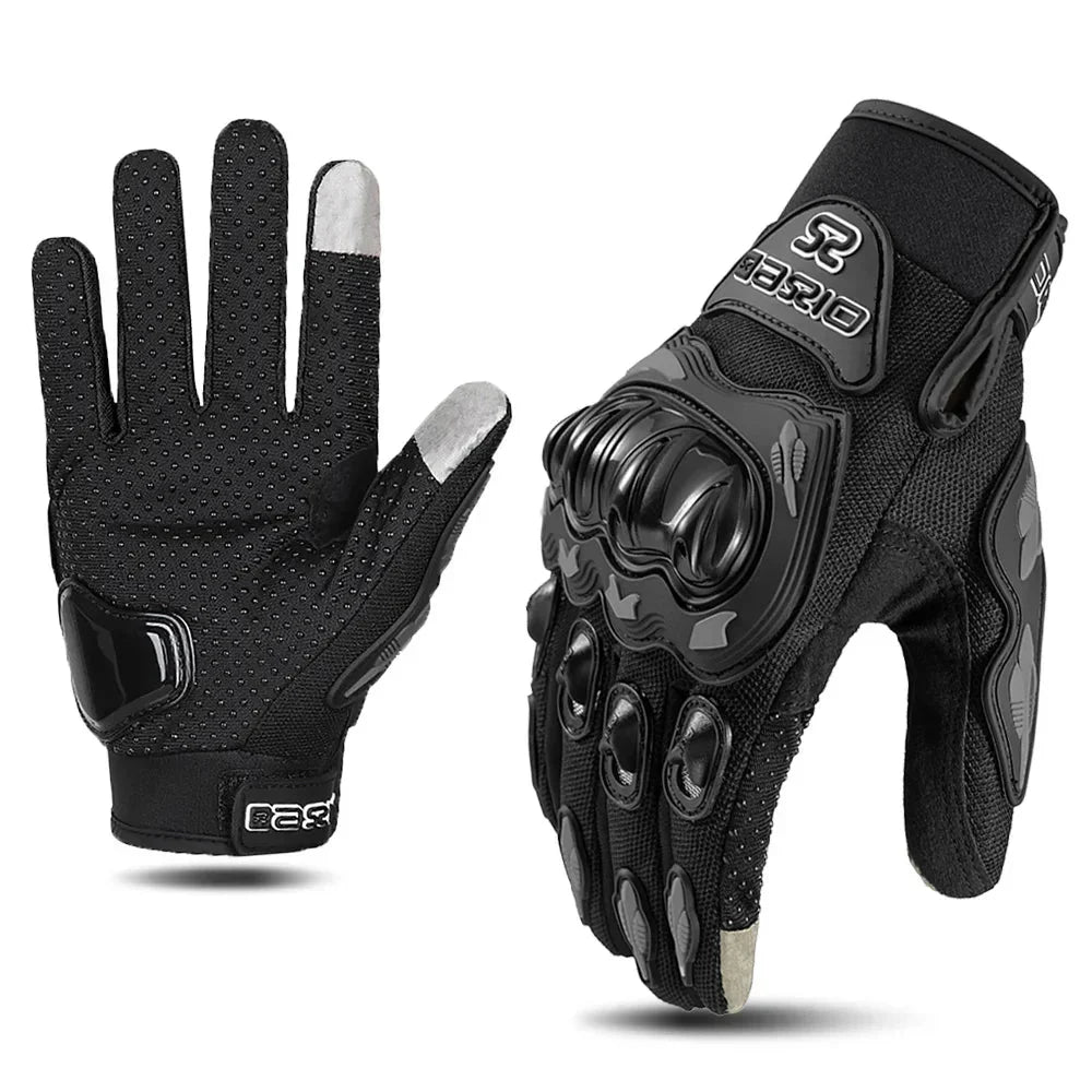 Women Motorcycle Gloves with Knuckle Protection Touchscreen Anti-Slip