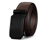Automatic Adjustable Ratchet Belt Genuine PU Leather Without Holes