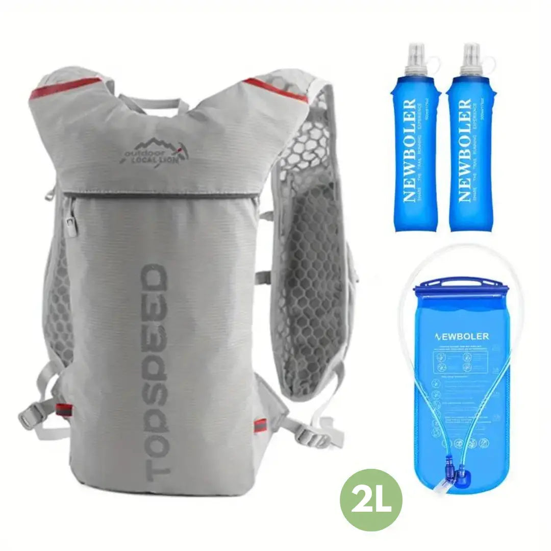 Hydration Backpack 5L with 2L Water Bladder and Bottles Lightweight Water Pack