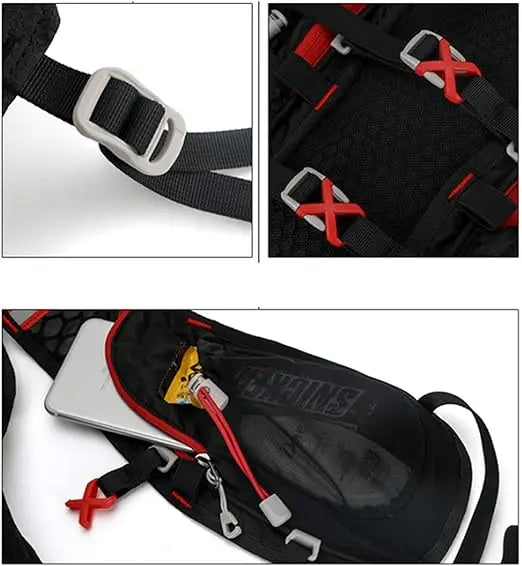 Hydration Backpack 5L with 2L Water Bladder and Bottles Lightweight Water Pack