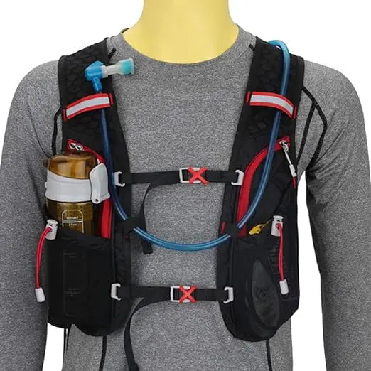 Hydration Backpack 5L with 2L Water Bladder and Bottles Lightweight Water Pack