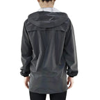Men's Reflective Windproof Water-Repellent Bike Jacket with Hood and Pockets