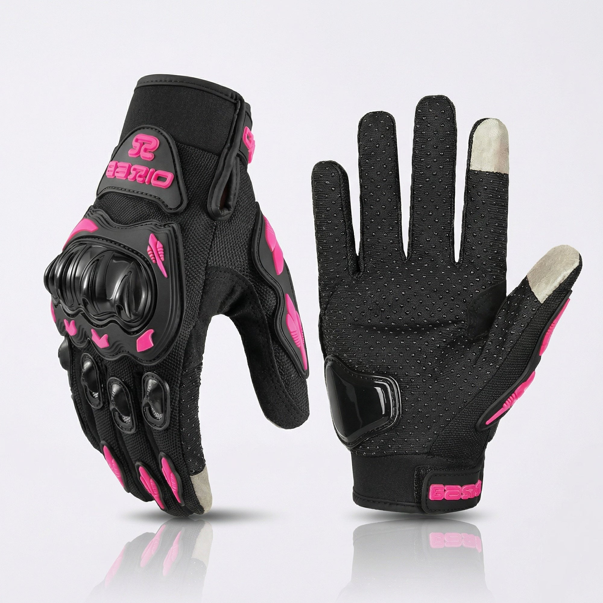 Women Motorcycle Gloves with Knuckle Protection Touchscreen Anti-Slip