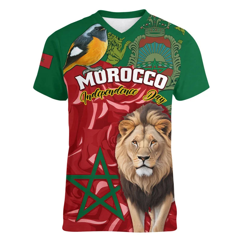 Morocco Football Shirt V Neck Supporter Jersey