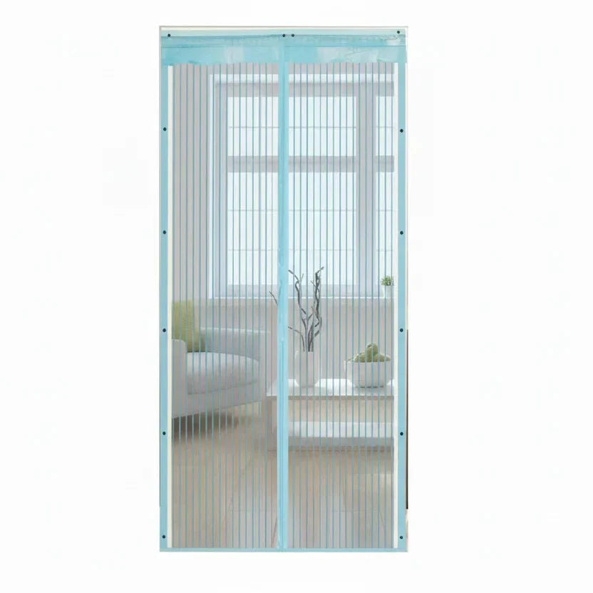 Magnetic Door Screen Curtain with Automatic Closure and Mesh Insect Screen