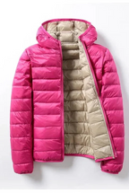 Men’s Lightweight Down Jacket Packable Puffer Coat Zip-Up