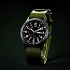 Men's Outdoor Watch Circular Stainless Steel Case Sapphire Glass Waterproof
