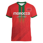 Morocco Football Shirt V Neck Supporter Jersey