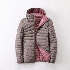 Men’s Lightweight Down Jacket Packable Puffer Coat Zip-Up