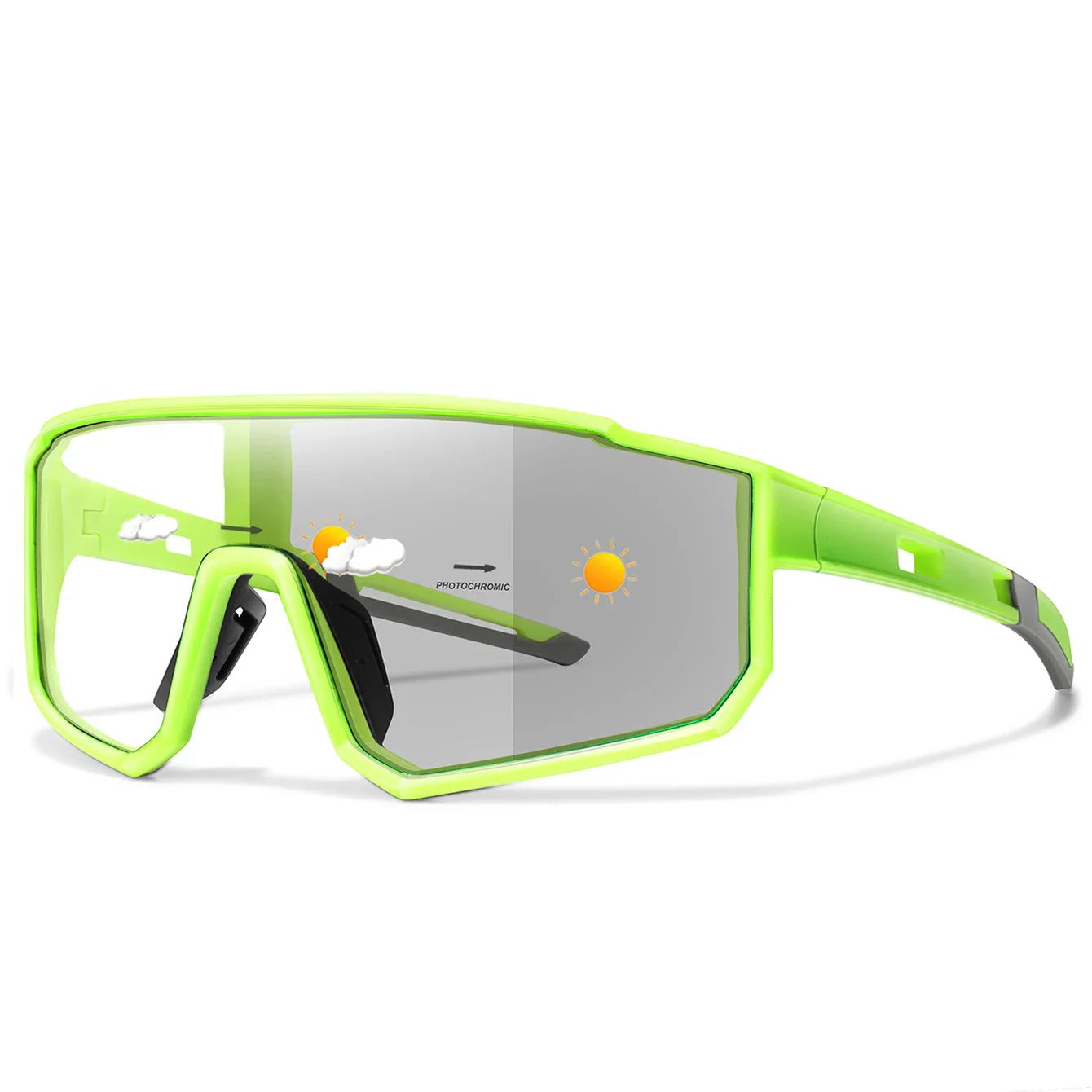 Sport Sunglasses Photochromic UV Protection Lightweight Frame