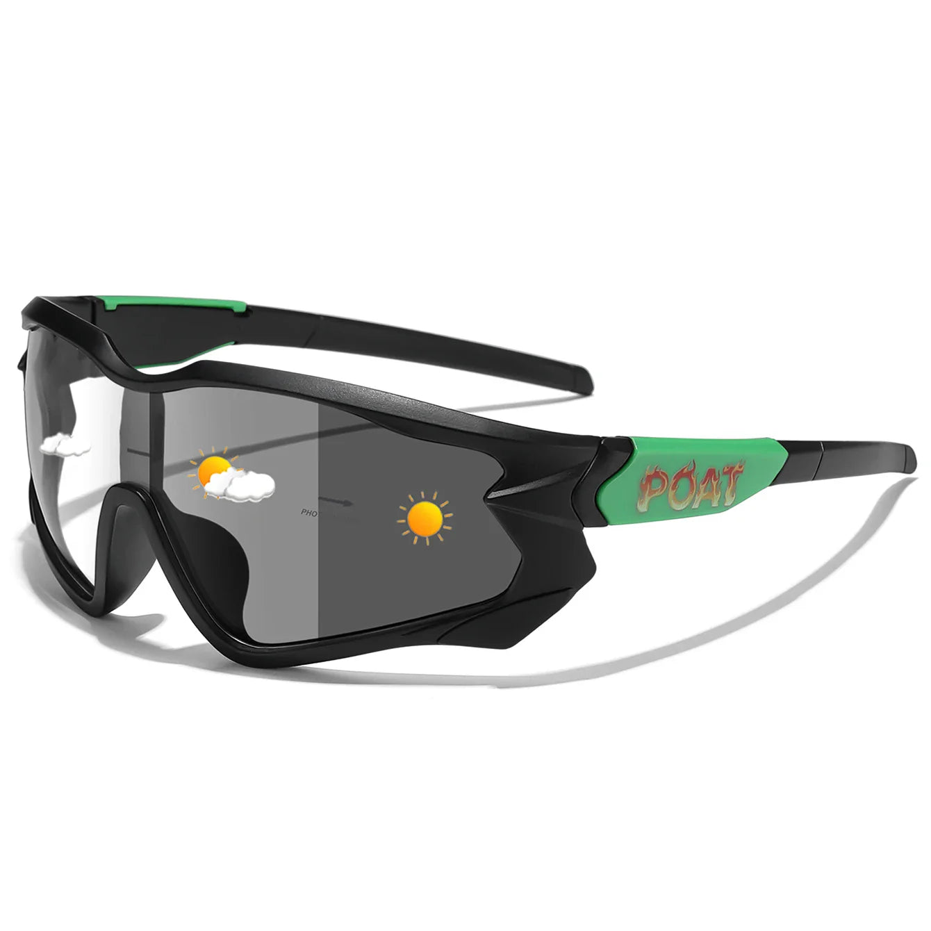 Sport Sunglasses Photochromic UV Protection Lightweight Frame