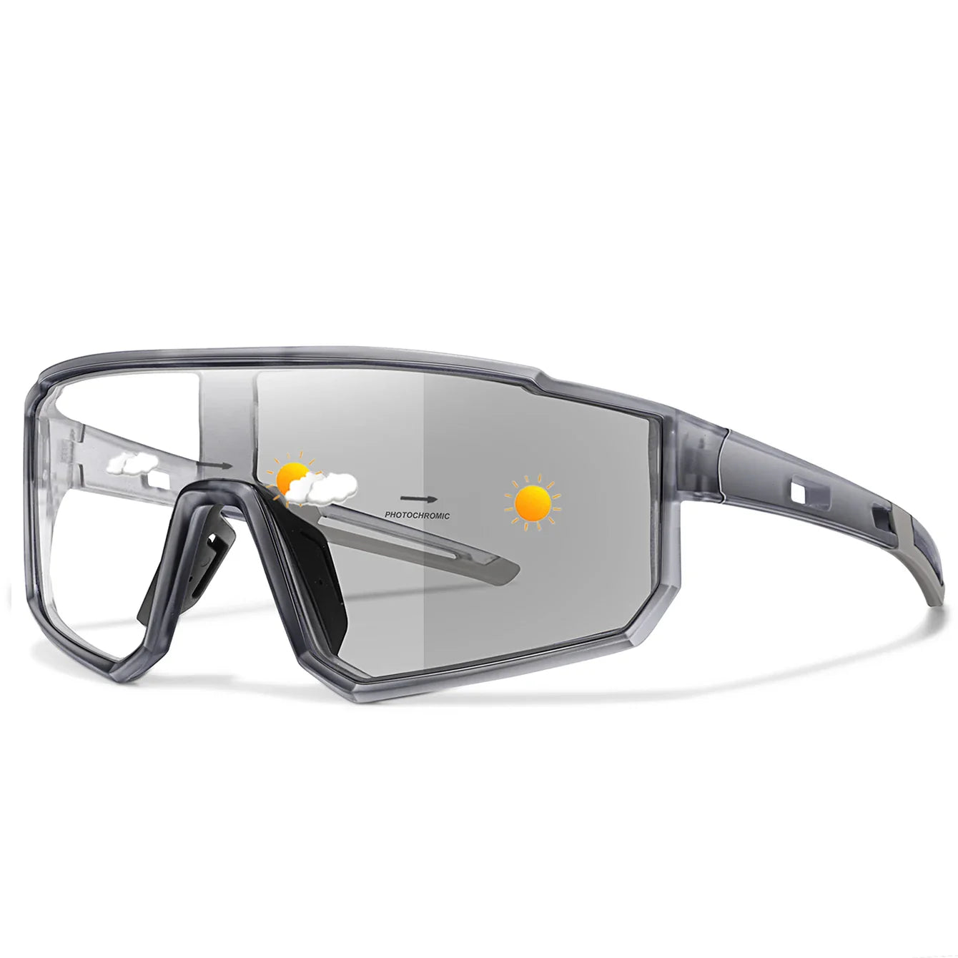 Sport Sunglasses Photochromic UV Protection Lightweight Frame