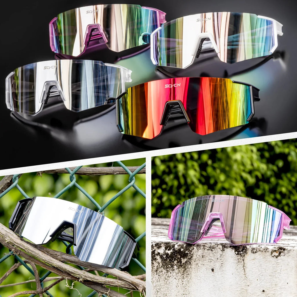 Sport Bike Sunglasses Lightweight Frame UV400 Protection