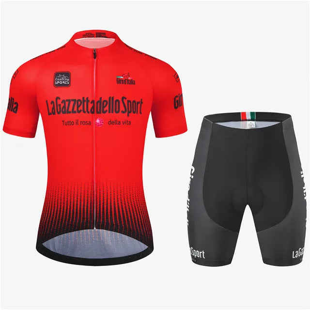 Men's Cycling Clothing Set Breathable Elastic Sportswear