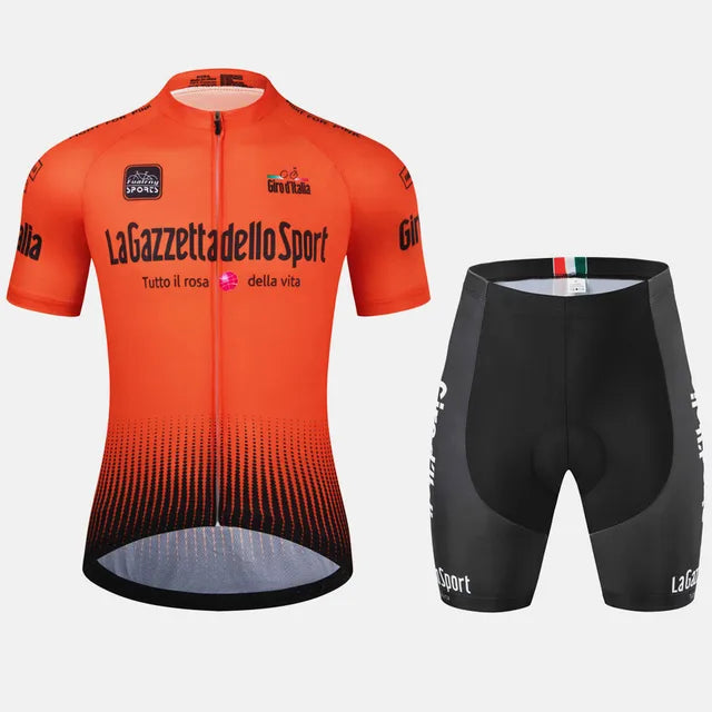 Men's Cycling Clothing Set Breathable Elastic Sportswear