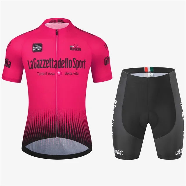 Men's Cycling Clothing Set Breathable Elastic Sportswear