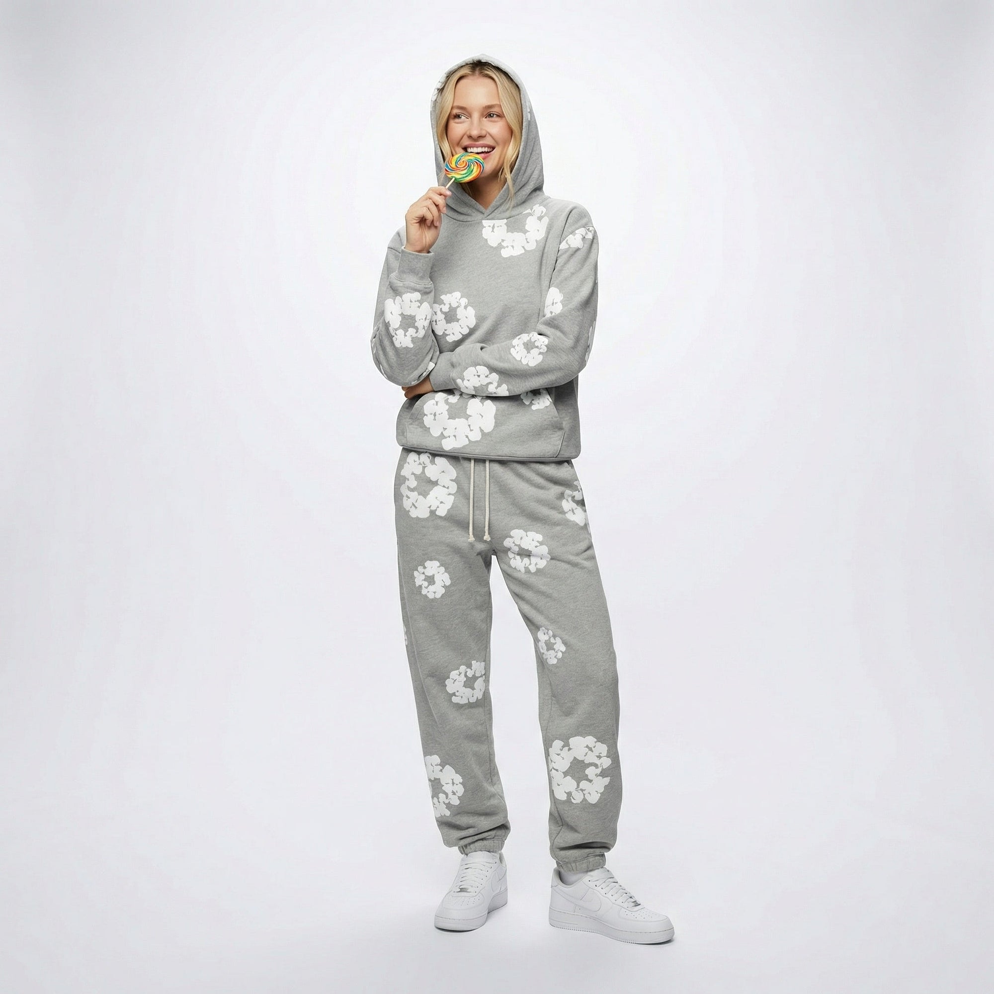 Women's 2-Piece Tracksuit Hoodie and Jogging Pants Set