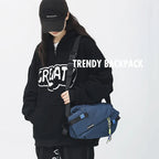 Crossbody Bag Adjustable Shoulder Strap Unisex Nylon Cross Body Bag