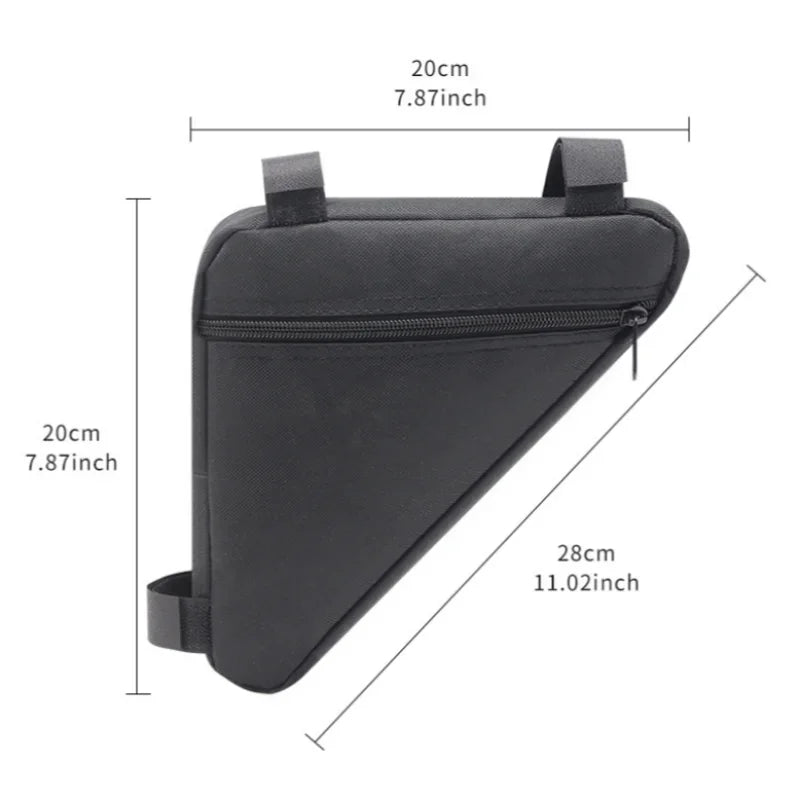 Triangle Frame Bike Bag Water-Resistant Bicycle Storage Bag with Reflective Strip