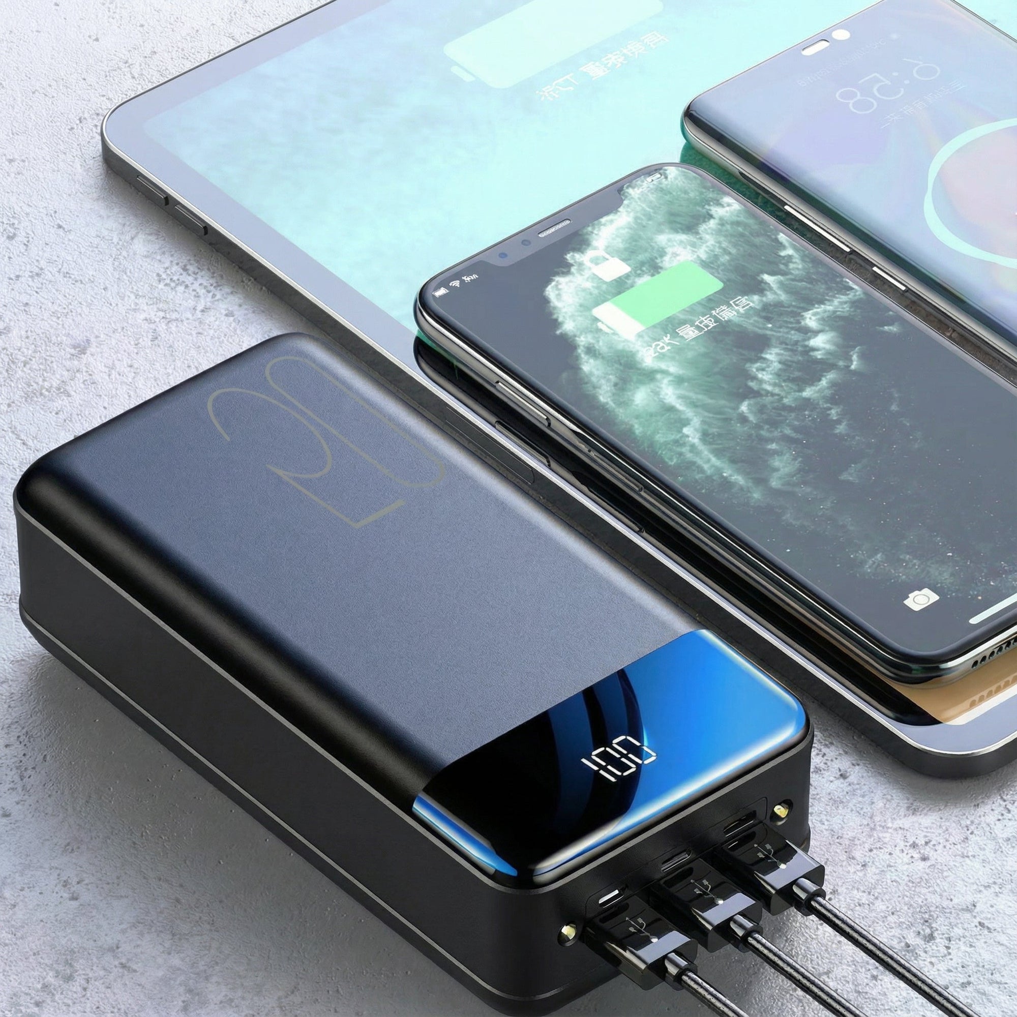 Powerbank 100000mAh Portable Charger USB-C Fast Charging LED Display