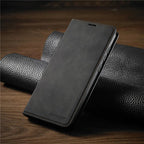 iPhone Bookcase Phone Case with Card Slots Magnetic Closure Stand
