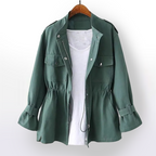 Women’s Lightweight Trench Coat Jacket with Adjustable Waist Fit