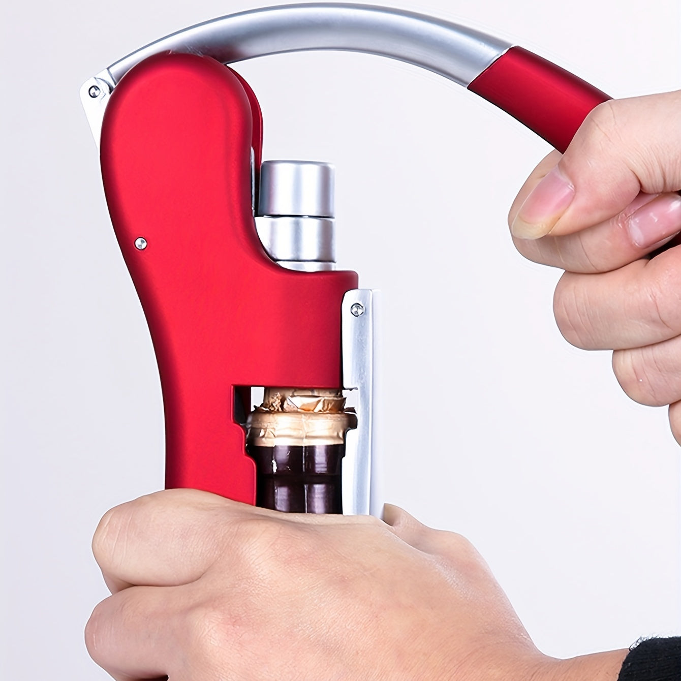 Lever Corkscrew Wine Bottle Opener