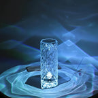 Crystal Table Lamp Touch Control Dimmable Rechargeable LED Light