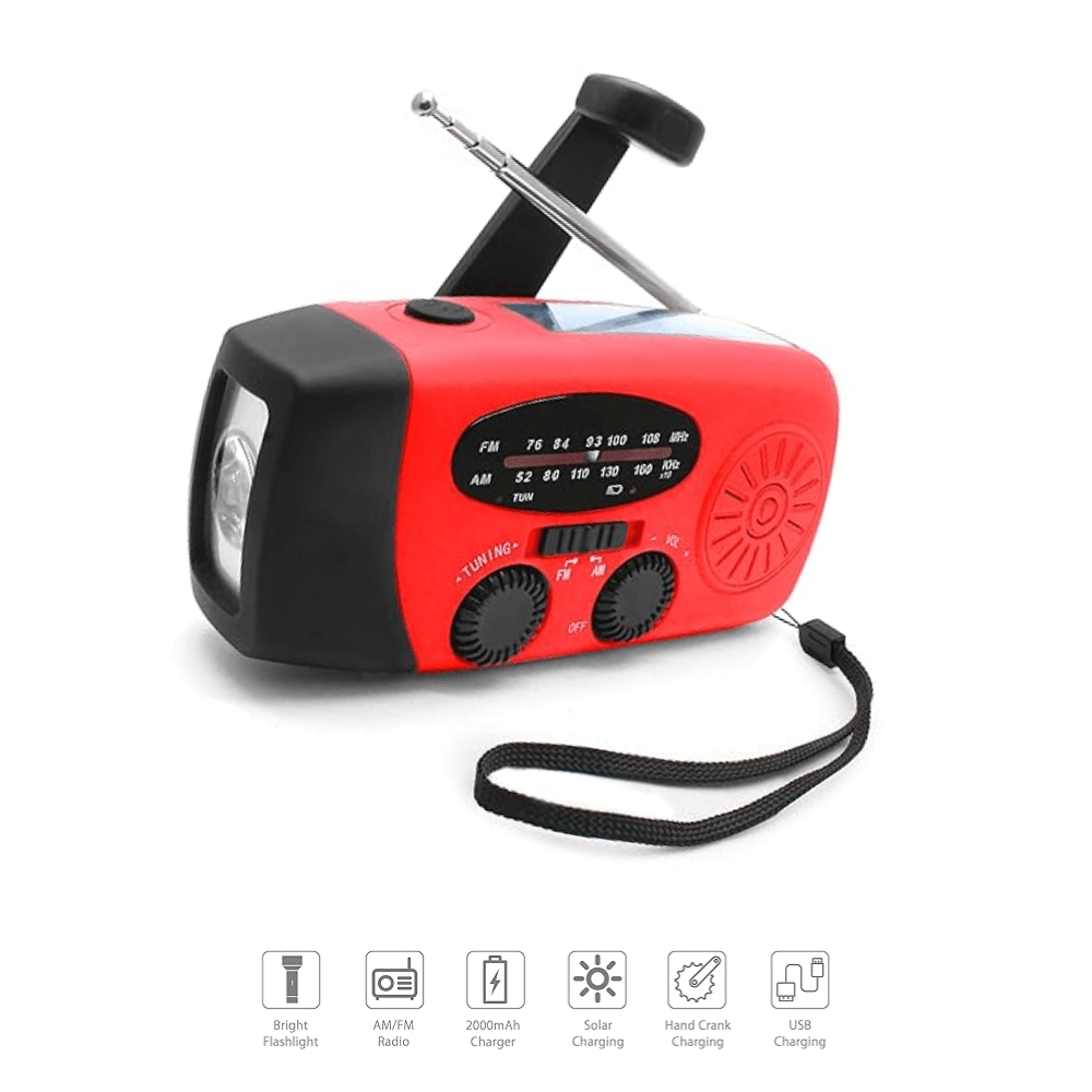 Hand Crank Emergency Radio with Flashlight