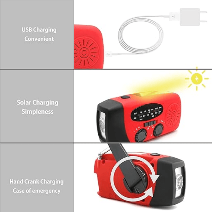 Wind Up Radio Multifunctional Emergency Device