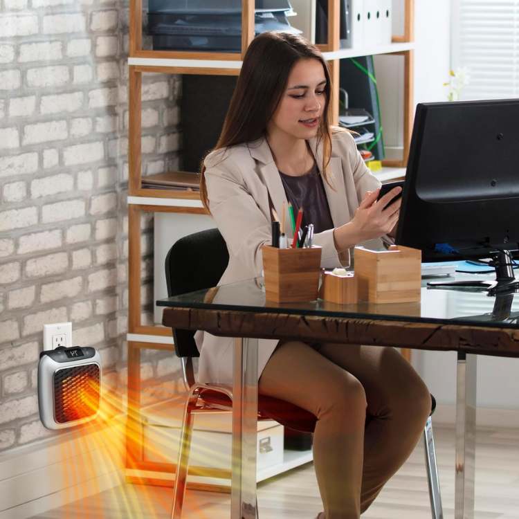 Portable Electric Space Heater with Remote Control