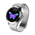 Ladies Smartwatch Stainless Steel Slim Circular Wrist Watch