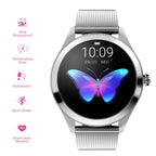 Ladies Smartwatch Stainless Steel Slim Circular Wrist Watch