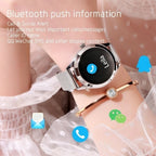 Ladies Smartwatch Stainless Steel Slim Circular Wrist Watch